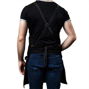 Wholesale High Quality Vintage Style Stylish Waterproof Custom Canvas BBQ Barber <b>Apron</b> <b>Leather</b> Strap Needle Detection Digital - Product Image 3