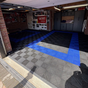 Carrelages de sol de garage à emboîtement de conception moderne colorée PP matériel pour intérieur extérieur pour atelier de voiture - Product Image 6
