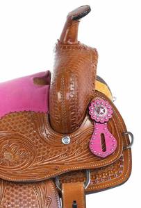 Premium Leather Hand Made Designer Durable Comfortable Racing Western English Horse Saddle Wood Plastic Kaamkaaj KKJ04 Wholesale - Product Image 5