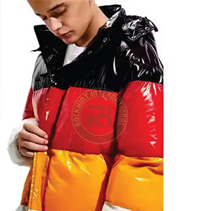 Custom Designer Tapestry Puffer <b>Jacket</b> for Man High Quality Winter Windbreaker Quilted Padded inner filled - Product Image 2