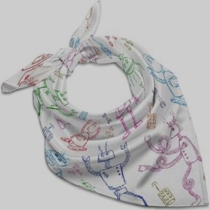 Custom logo Size Low MOQ Square Digital Printed <b>Bandana</b> <b>Scarf</b> Light Weight <b>Head</b> Hair Covers Popular Good Quality Women <b>Scarf</b> - Product Image 5