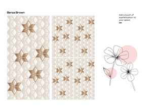 Carreaux de sol et de mur en porcelaine 3D à motifs floraux en relief, design naturel, décoration intérieure moderne de luxe, décoration de maison, hôtel, centre commercial - Product Image 3