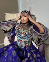 Prix négociable robes vintage afghanes top vente robe Kuchi en couleurs personnalisées avec décoration en dentelle en velours