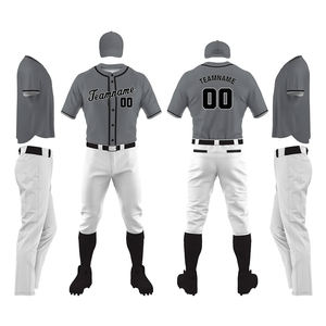 Nouvelle Collection 2026 : Ensembles de Tenues de Baseball Personnalisables avec Logo – Manches Courtes, 100% Polyester, Impression Numérique, Option Grandes Tailles - Product Image 1