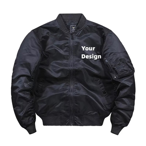 2025 Veste pour hommes de haute qualité avec logo personnalisé OEM Blouson aviateur en coton MA1 Flight personnalisé pour hommes - Product Image 2
