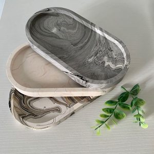 Fournisseur d'article en marbre Marbre fait à la main Bibelot en béton Plateau de salle de bain Comptoir Vanité Cuisine Table basse Bijoux - Product Image 1