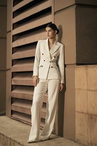 Veste de costume Cadie de haute qualité, prix d'usine, vêtements pour femmes, printemps, bleu marine, élégante, imperméable, écologique, style minimaliste - Product Image 4