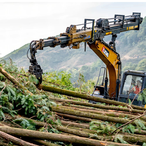 Grue télescopique forestière XUVOL certifiée CE avec grappin rotatif à 360 degrés <span class=keywords><strong>pour</strong></span> la collecte du bois - Product Image 1