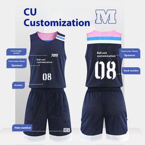 Ensemble de Tenue de Basketball Respirante à Séchage Rapide Imprimée Double Face Vêtements de Sport d'Été Élégant Ensemble de Tenue de Basketball Maan Wears 2026 - Product Image 2