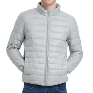 Dernière collection en gros de vestes matelassées légères en toile tricotée, imperméables, à séchage rapide, d'hiver, amples, à capuche, pour - Product Image 4