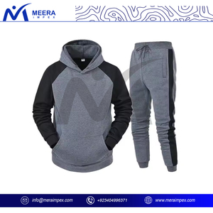 Pantalones deportivos de 2 piezas pesados de diseño personalizado para hombre y chaqueta con cremallera de talla grande Fitness Gym Workout Daily Casual Wear - Product Image 2