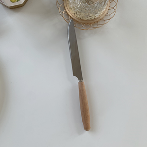 Prix de gros de l'Inde 5 pièces manche en bois couteau fourchette cuillère baguettes couverts ensemble au meilleur prix - Product Image 2