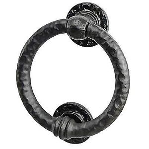Poignée de porte en fer forgé avec motif d'ange, finition noire, outils multifonctions écologiques pour la décoration de maisons, hôtels et villas - Product Image 6