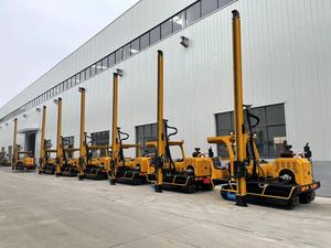 Với 4 Xi Lanh động cơ diesel cho đường cao tốc Sụp Đổ rào cản cài đặt, hengxing hxr5 Bánh Xích Điều khiển đống ramming máy - Product Image 3