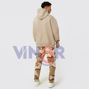 Sweat à capuche unisexe surdimensionné de créateur automne-hiver, 100% coton, tissu français, logo brodé, streetwear, style hip-hop - Product Image 4