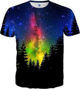 <b>Men's</b> Galaxy Print Polyester T-<b>Shirt</b> Short Sleeve Crew Neck Breathable Custom Logo ODM Summer Casual Wear 180g - Product Image 4