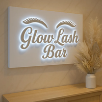 Enseigne d'entreprise personnalisée illuminée par LED 3D Options multicolores Lettres de canal Panneau rétroéclairé mural/montable Affichage personnalisé