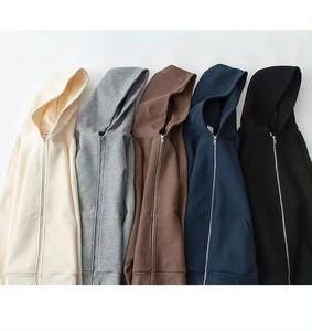 Sudadera con Capucha Unisex de Punto Waffle Grueso de 400 GSM con Cierre y Logotipo Personalizado, 100% Algodón, Diseño Sólido, Temporada de Invierno, Talla Grande para Hombre - Product Image 6
