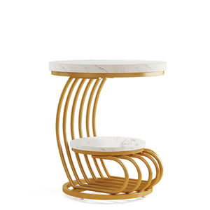 Modern Simple Round Durable <b>Coffee</b> <b>Table</b> Small Side <b>Table</b> Metal Living Room Bedroom Study Apartment Office Building - Product Image 5