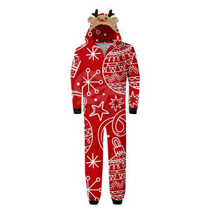 Unique Christmas Hooded <b>Romper</b> <b>Pajama</b> Sets Perfect for Holiday Sales Trendy Christmas Hooded <b>Romper</b> <b>Pajama</b> Sets - Product Image 3