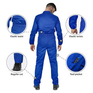 Overol de Trabajo de Alta Calidad Hecho a Medida, Talla Grande, Transpirable, Ligero, de Algodón, Ignífugo, para Venta en Línea - Product Image 5