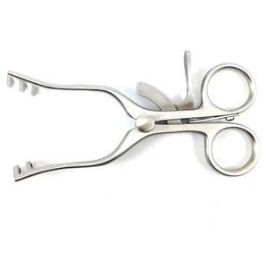 Écarteur Weitlaner 11.5 cm 2x3 dents émoussées Instruments de chirurgie plastique allemands en acier inoxydable - Product Image 2