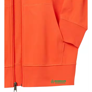 Sweat à capuche unisexe décontracté avec fermeture éclair, 100% coton molletonné/éponge française, respirant, séchage rapide, vêtements de sport - Product Image 4