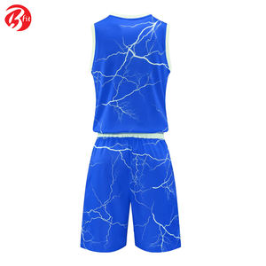 Poche en tissu respirant et vêtements imprimés par sublimation nouveau Design ensembles d'uniformes de basket-ball Bsci short de basket-ball d'été - Product Image 4