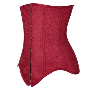 Corset Dubbel Staal Uitgebeend Patchwork Mesh Korset En Top Vrouwen Over Buste Bustier Korset