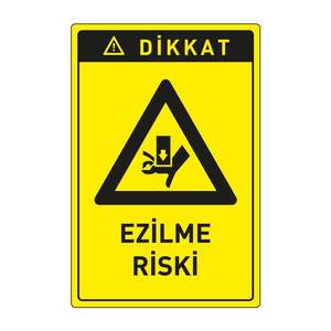 Yard Sign Caution! Risk of Crushing! - Product Image 1