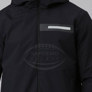 Men Winter <b>Running</b> <b>Jacket</b> Front Logo Stand Collar <b>Lightweight</b> Windproof Breathable Design for Outdoor Training Daily Fitness - Product Image 2