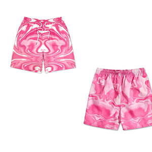 Short de plage personnalisé pour hommes de meilleure qualité Short de plage écologique à bas prix avec votre propre design imprimé taille élastique et cordon de serrage - Product Image 2