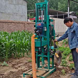 Máquina Perforadora de Pozos de Agua Eléctrica, Profundidad de Perforación 100-Max.100m, Pequeña y Portátil, con Motor, Fácil de Operar - Product Image 2
