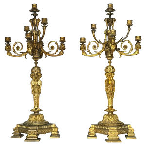 Fantastique ensemble de 2 bougeoirs faits à la main de qualité supérieure pour les fournitures de décoration de mariage et d'église - Product Image 1