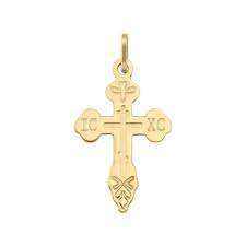 Colgante de Cruz de Metal chapado en oro de diseño antiguo, collar ortodoxo religioso de calidad, regalo de Navidad económico - Product Image 2