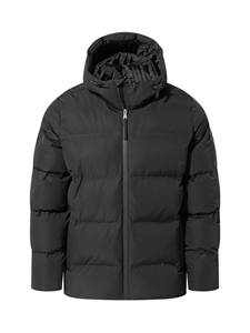 Blouson d'hiver noir de style haut de gamme, col montant, fermeture éclair, service OEM, finition teinte unie - Product Image 6