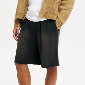 2025 nouveau arrivé de haute qualité léger Sunfade lavé Shorts pour hommes Streetwear brut bas genou longueur Shorts pour hommes - Product Image 5
