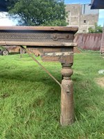 Panneau de porte de cour indienne antique Table basse en bois faite à la main de style moderne pour salle à manger salon meubles de maison Rajasthan