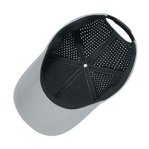 Chapeaux de camionneur bicolores personnalisables à l'avant 6 panneaux avec logo brodé Sports de plein air, toile de baseball ajustable Snapback - Product Image 5