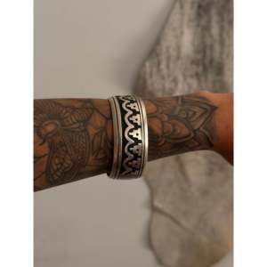 Pulsera de plata de ley T&R Singer, estilo moderno - Product Image 2