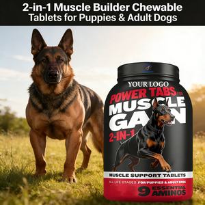 OEM/ODM Suplemento Canino de Alta Proteína para Ganho Muscular com Aminoácidos para Filhotes e Cães Adultos – Construtor Muscular Premium - Product Image 4