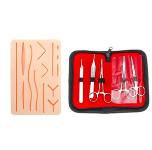 ANAAIF ENTERPRISES - Juego de Instrumentos de Entrenamiento Médico para Estudiantes, Manual, Acero Inoxidable, Certificado CE, Modelo de Práctica, Kits de Sutura - Product Image 6