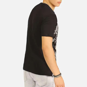 Camiseta Deportiva de Verano para Hombre, Personalizada con Sublimación, Cuello Redondo, Manga Corta, Tejido de Rizo, Transpirable y de Secado Rápido, Mezcla de Poliéster y Algodón - Product Image 4