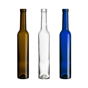 Alta calidad respetuoso con el medio ambiente ácido grabado 375ml 500ml claro esmerilado té helado sacacorchos postre botellas de vino con tapón de corcho - Product Image 5