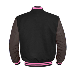 Chaquetas Varsity para Mujer de la Mejor Calidad, Precio Económico al por Mayor, Logotipo Bordado, Mangas de Cuero - Product Image 2