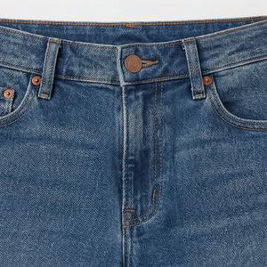 Custom Logo Cotton New Arrival Breathable Wide Leg Women <b>Jeans</b> Comfort <b>Stretch</b> Denim Fashionable Premium Trendy <b>Ladies</b> Pants - Product Image 4