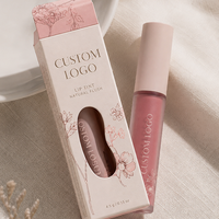 Boîte d'emballage personnalisée pour gloss à lèvres holographique, carton recyclable pour rouge à lèvres, baume à lèvres, cosmétiques, impression de marque privée