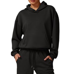 Classique femmes sweats à capuche pull Design doux chaud polaire intérieur confortable décontracté ajustement pour tous les jours Streetwear - Product Image 4
