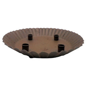 Juego decorativo de Hierro de 2 macetas de metal de tamaño mediano, macetas de piedra de humo para decoración de jardín hechas a mano a granel - Product Image 4