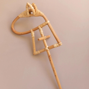 Palos de cabeza de poni naturales más vendidos, el precio más barato, venta al por mayor, pasatiempo de ratán, cabeza de caballo, palo de Animal, juguetes para niños - Product Image 6